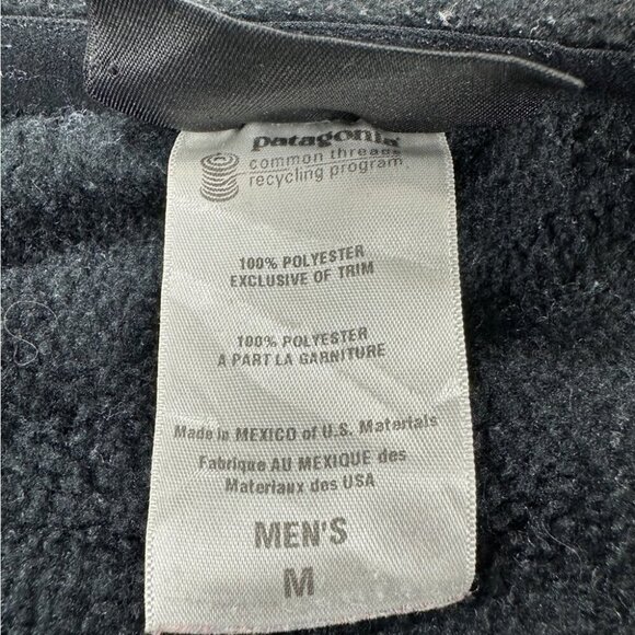 Patagonia Synchilla Men's Size Medium Black Vest Jacket Style Number 11408 - Picture 2 of 14